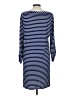 Nomadic Traders Stripes Blue Casual Dress Size L - photo 2