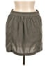 Sincerely Jules 100% Polyester Solid Gray Tan Casual Skirt Size M - photo 2