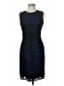 Milly Graphic Blue Cocktail Dress Size 6 - photo 1