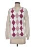 Van Heusen 100% Cotton Argyle White Pullover Sweater Size S - photo 1