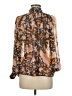 o.p.t 100% Polyester Brown Long Sleeve Blouse Size M - photo 2