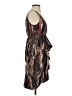 H&M 100% Polyester Print Brown Cocktail Dress Size 2 - photo 4