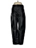 MNG 100% Polyurethane Animal Print Black Casual Pants Size 6 - photo 1