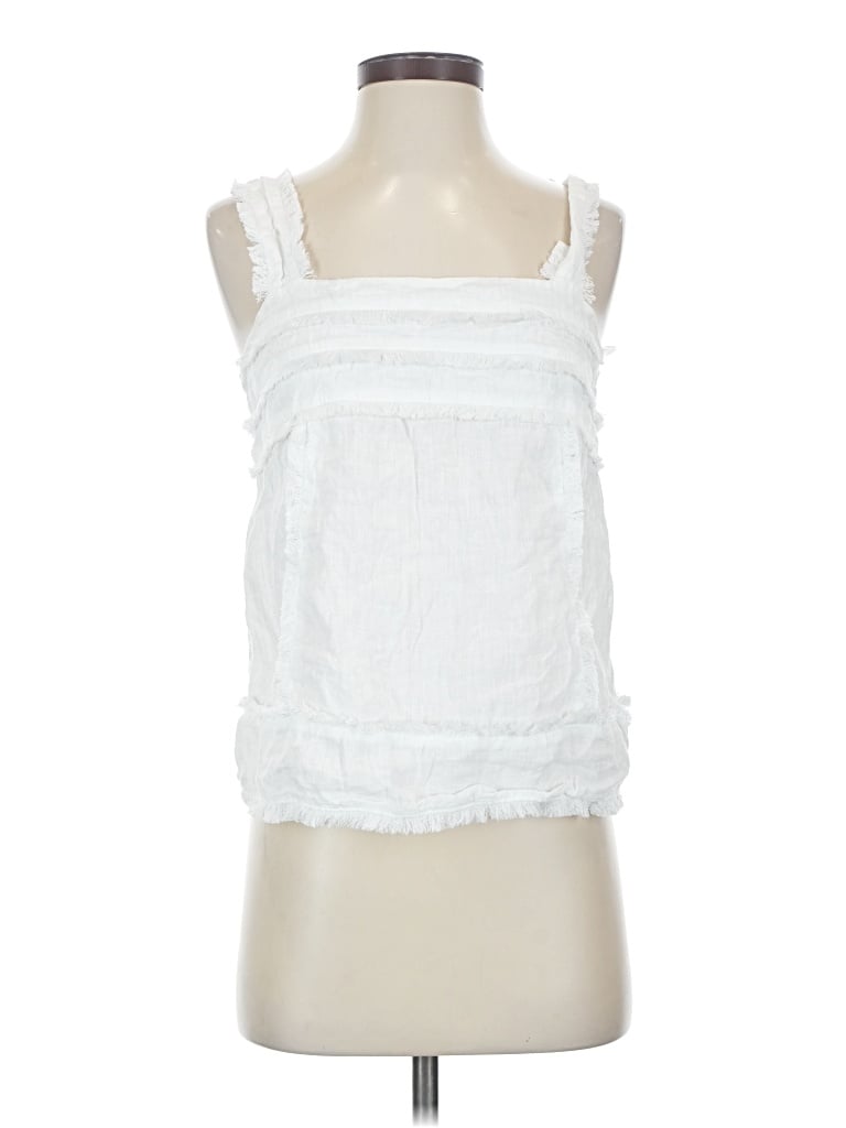 Pre-owned Jcrew Sleeveless Blouse In White