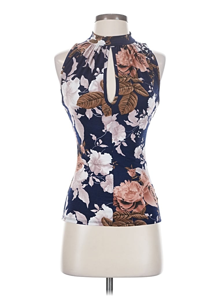 Pre-owned Papaya Sleeveless Blouse In Blue