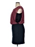 En Focus Studio Chevron-herringbone Burgundy Cocktail Dress Size 14 - photo 5