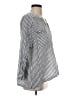 Zara Stripes Silver Long Sleeve Blouse Size XS - photo 4