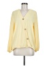 Fred David 100% Polyester Yellow Long Sleeve Blouse Size M - photo 1