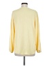 Fred David 100% Polyester Yellow Long Sleeve Blouse Size M - photo 2