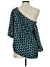Octavia 100% Polyester Teal 3/4 Sleeve Blouse Size M - photo 2