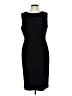 Kasper Solid Black Cocktail Dress Size 10 - photo 1