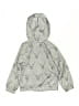 Nebbati 100% Polyester Print Silver Zip Up Hoodie Size 4 - photo 2