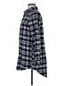 BLVD 100% Cotton Plaid Blue 3/4 Sleeve Button-Down Shirt Size M - photo 5