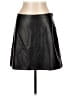 Gap 100% Polyester Solid Black Faux Leather Skirt Size L - photo 1