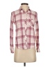 Rails 100% Rayon Plaid Pink Long Sleeve Button-Down Shirt Size XS - photo 1