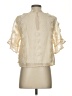 &merci 100% Polyester Ivory Short Sleeve Blouse Size S - photo 2