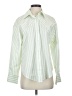 Express Stripes Green Long Sleeve Blouse Size XS - photo 1