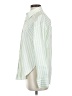 Express Stripes Green Long Sleeve Blouse Size XS - photo 5