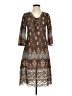 Young Essence Paisley Brown Casual Dress Size S - photo 1