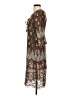 Young Essence Paisley Brown Casual Dress Size S - photo 5