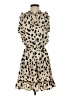 Tyche 100% Polyester Animal Print Tan Casual Dress Size S - photo 1