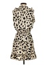 Tyche 100% Polyester Animal Print Tan Casual Dress Size S - photo 2