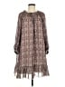 Max Studio 100% Polyester Paisley Brown Casual Dress Size M - photo 1