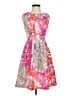 Eliza J Print Pink Cocktail Dress Size 4 - photo 1