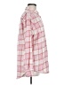 Old Navy 100% Cotton Plaid Pink Long Sleeve Button-Down Shirt Size M - photo 4