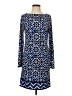 MICHAEL Michael Kors Print Blue Casual Dress Size S - photo 1