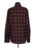 VICI Plaid Burgundy Long Sleeve Blouse Size M - photo 2