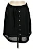 Ann Taylor LOFT 100% Polyester Solid Black Casual Skirt Size M - photo 1