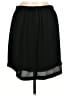 Ann Taylor LOFT 100% Polyester Solid Black Casual Skirt Size M - photo 2