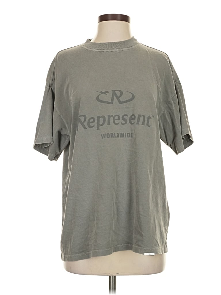 Pre-owned Represent Short Sleeve T-shirt In Gray