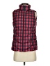 Lands' End 100% Polyester Plaid Red Vest Size XS - photo 1