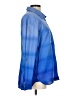 Westbound 100% Cotton Blue Long Sleeve Blouse Size L - photo 4