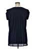Pleione 100% Polyester Blue Short Sleeve Top Size XL - photo 2