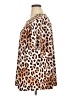Assorted Brands Animal Print Brown Tan Short Sleeve Blouse Size 1X - photo 5