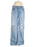 GRLFRND 100% Cotton Hearts Blue Jeans Size 27 waist - photo 1