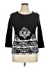 Take Two 100% Cotton Black 3/4 Sleeve Top Size XL - photo 1