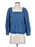 J.Crew Blue 3/4 Sleeve Blouse Size XXS - photo 1