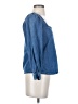 J.Crew Blue 3/4 Sleeve Blouse Size XXS - photo 4