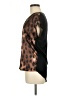 B'leev Animal Print Brown Short Sleeve Blouse Size M - photo 5