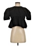 Assorted Brands 100% Cotton Black Short Sleeve Blouse Size S - photo 1