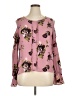 Takara 100% Polyester Floral Pink Long Sleeve Blouse Size XL - photo 1