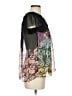 Trulli 100% Polyester Black Short Sleeve Blouse Size XS - photo 4