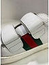 Gucci 100% Leather White Ace Leather Sneakers Size EU 38 / US 6-6 1/2 (youth) - photo 5