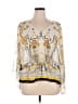 CAbi Graphic Gold Yellow Cardigan Size XL - photo 1