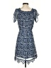 Greylin 100% Polyester Paisley Blue Casual Dress Size S - photo 2