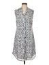 CAbi 100% Polyester Print Blue Casual Dress Size XS - photo 1
